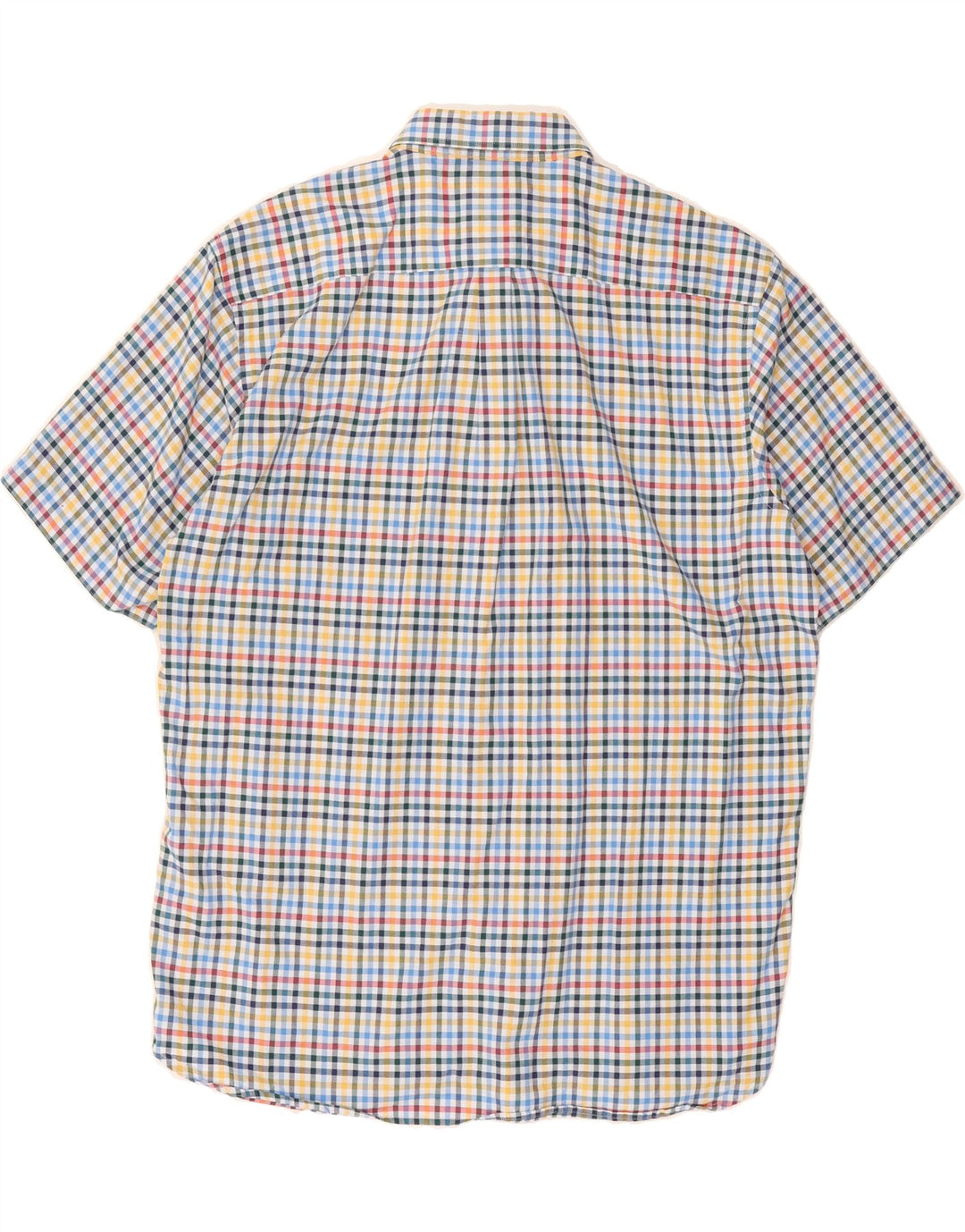 BUGATTI Mens Short Sleeve Shirt Size 43/44 XL Multicoloured Check Vintage Bugatti and Second-Hand Bugatti from Messina Hembry 