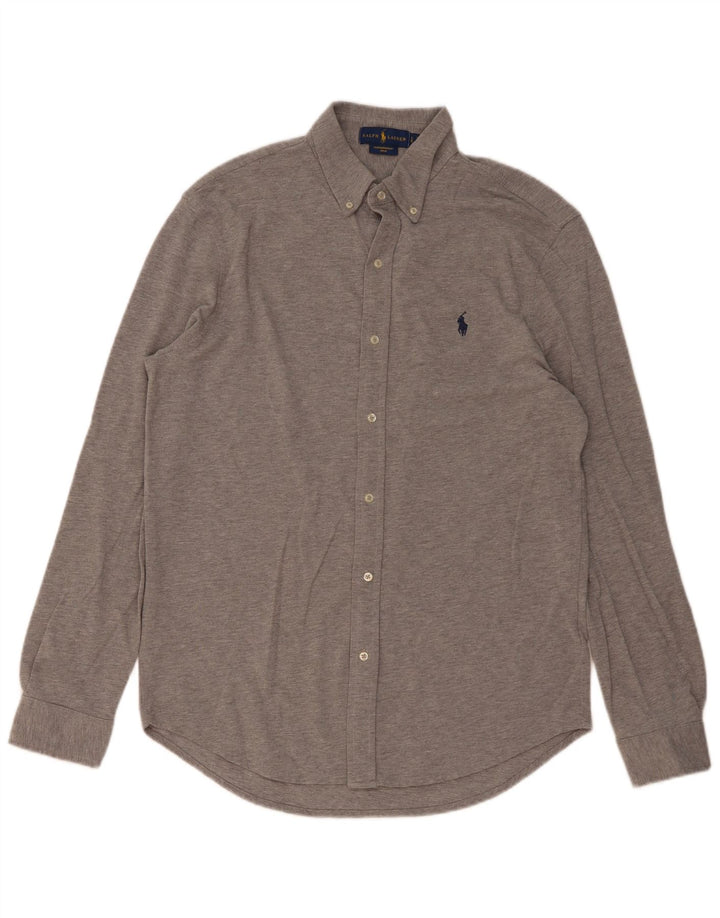 Ralph Lauren Herren-Federgewichts-Mesh-Hemd, Größe L, Grau