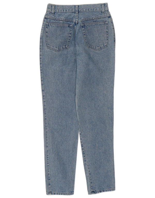 CLARK Damen Tapered Jeans IT 44 Medium W27 L31 Blaue Baumwolle