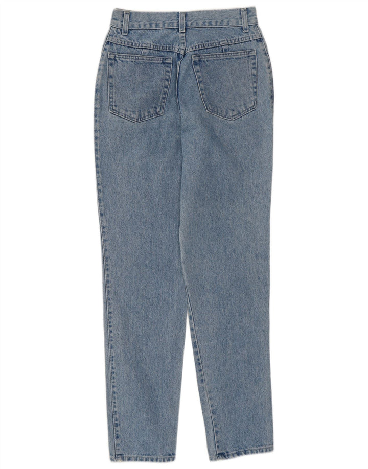 CLARK Damen Tapered Jeans IT 44 Medium W27 L31 Blaue Baumwolle