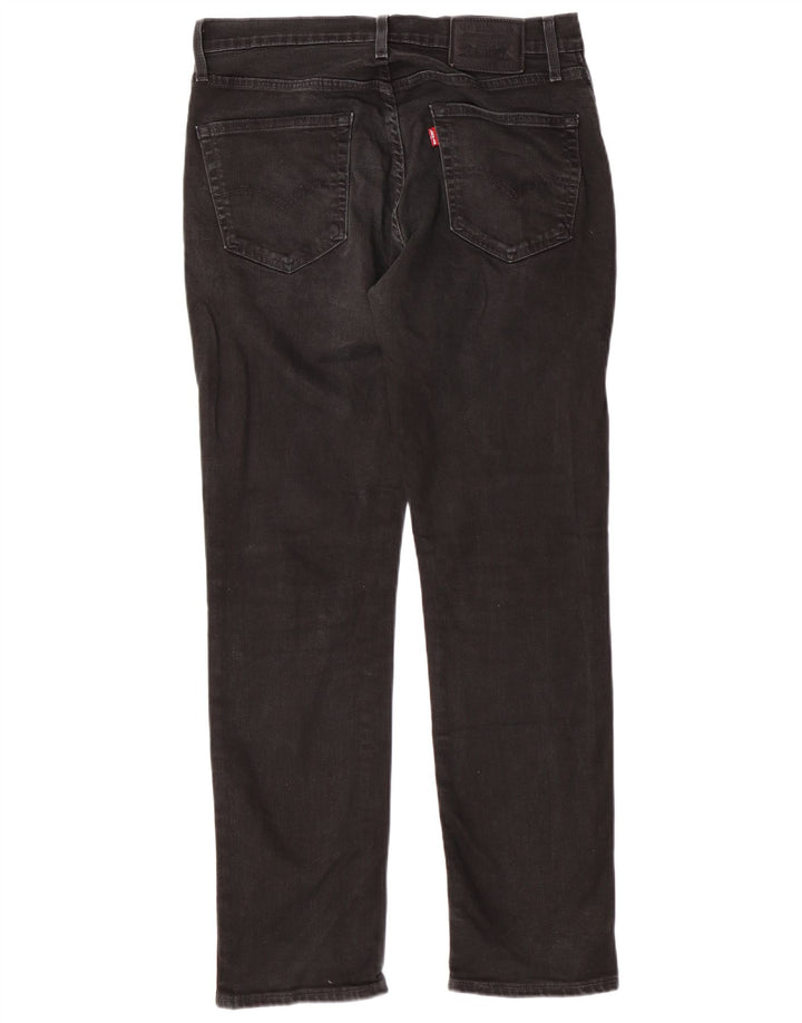 LEVI'S Herren Slim Jeans W32 L30 Schwarze Baumwolle