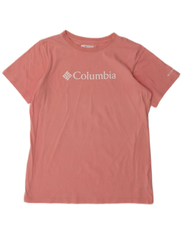 Columbia Mädchen-T-Shirt mit Grafik, 15–16 Jahre, XL, Rosa, Baumwolle