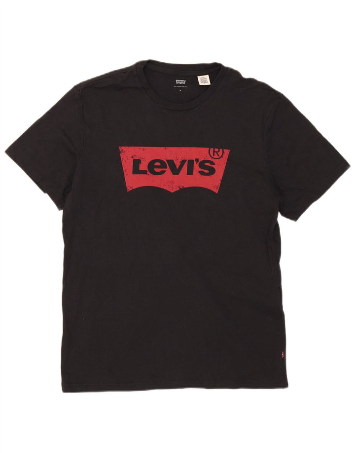 Levi's Herren-T-Shirt mit Grafik, mittelschwarze Baumwolle