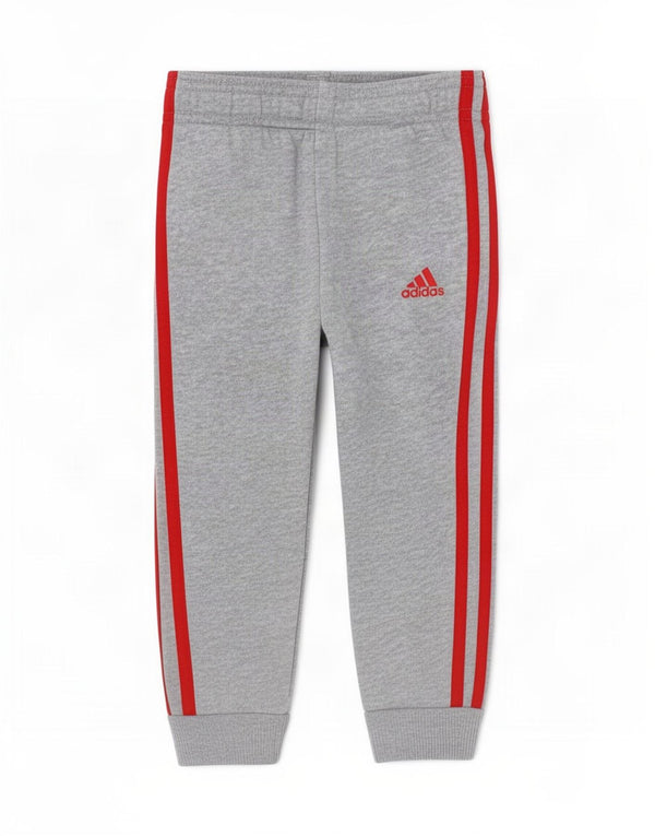 Adidas Baby-Jungen-Jogger-Trainingshose, 3–6 Monate, grau gefleckte Baumwolle