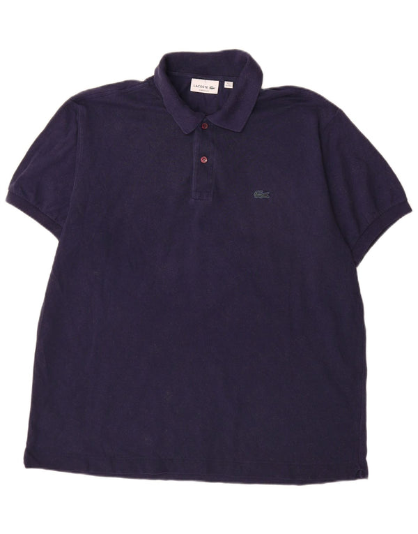 Lacoste Herren-Poloshirt mit klassischer Passform, Größe 7 2XL, marineblaue Baumwolle