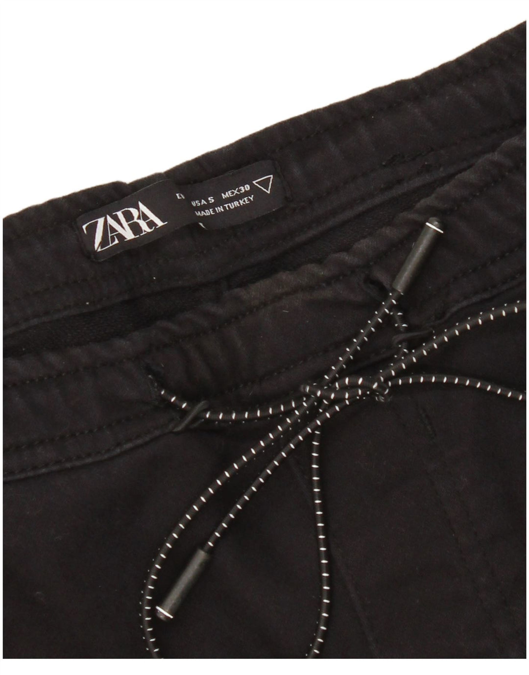 Zara Damen Cargo-Trainingshose, Gr. 8, Schwarz