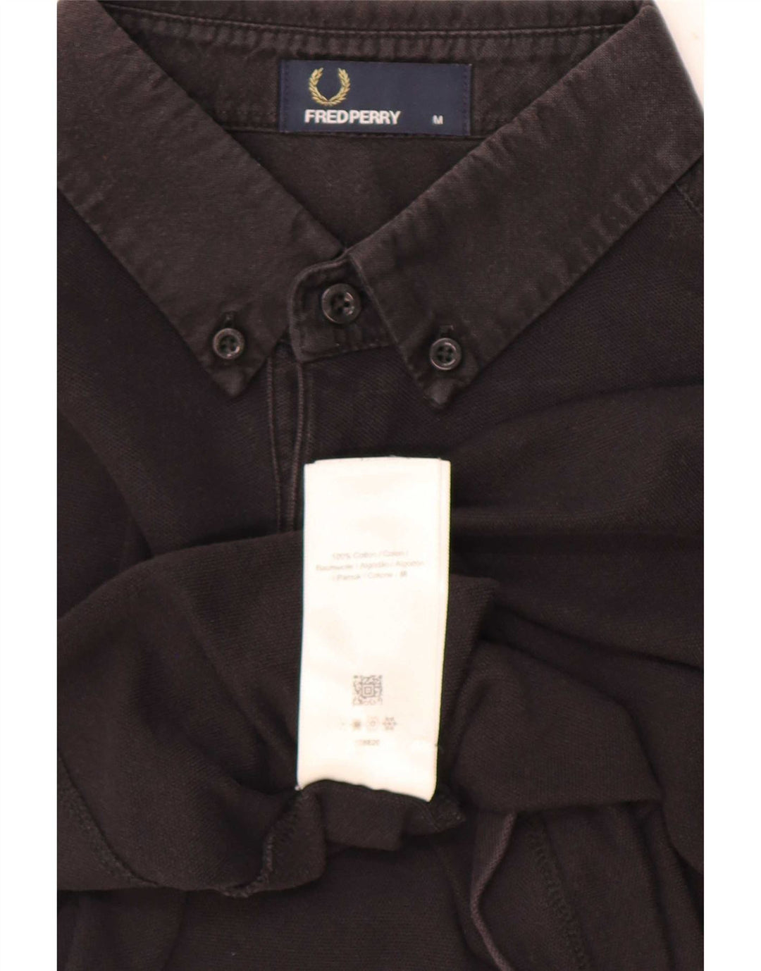 Fred Perry Herren-Poloshirt, mittelschwarz, Baumwolle