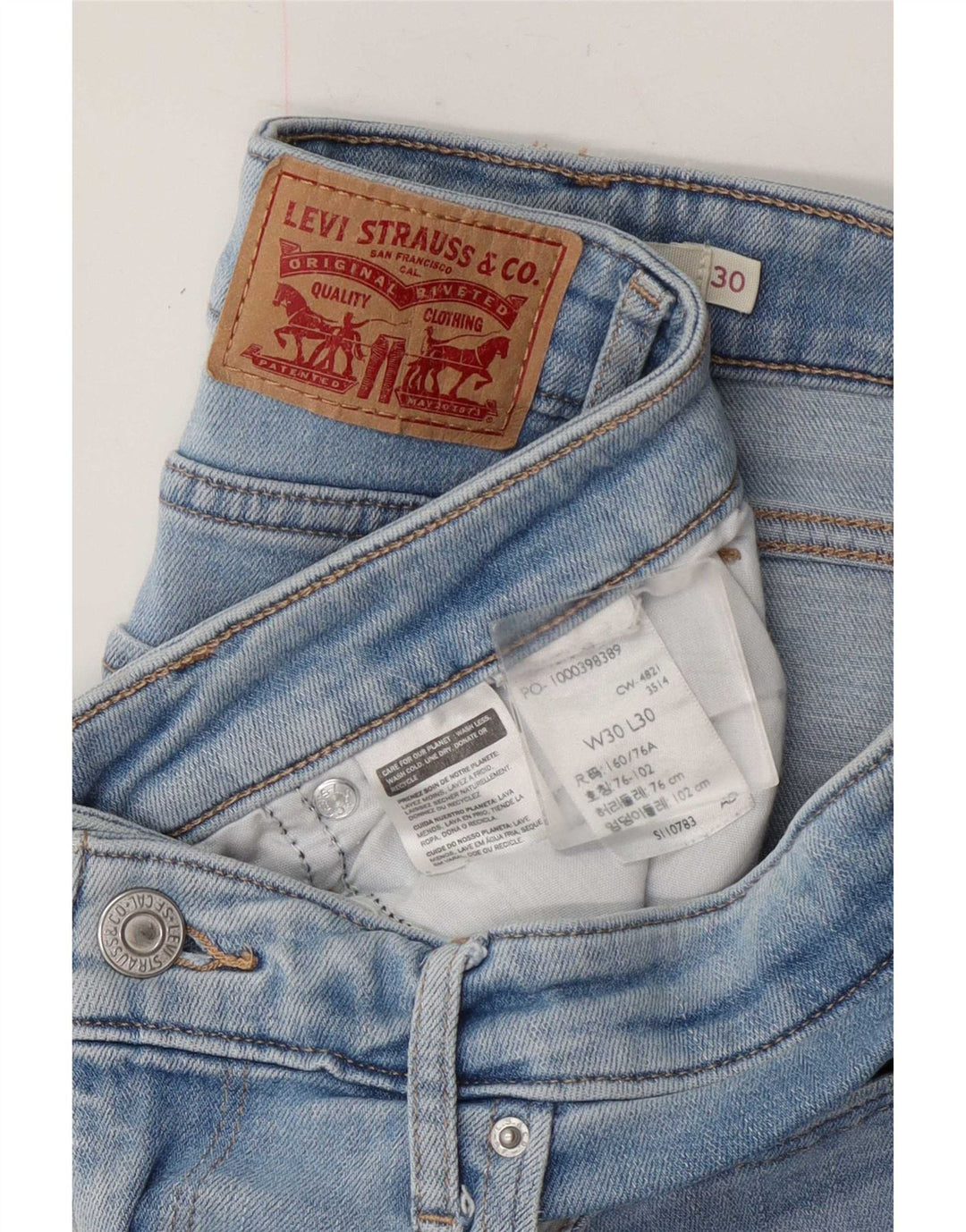 Levi's Damen 725 High Rise Bootcut Jeans W30 L26 Blau