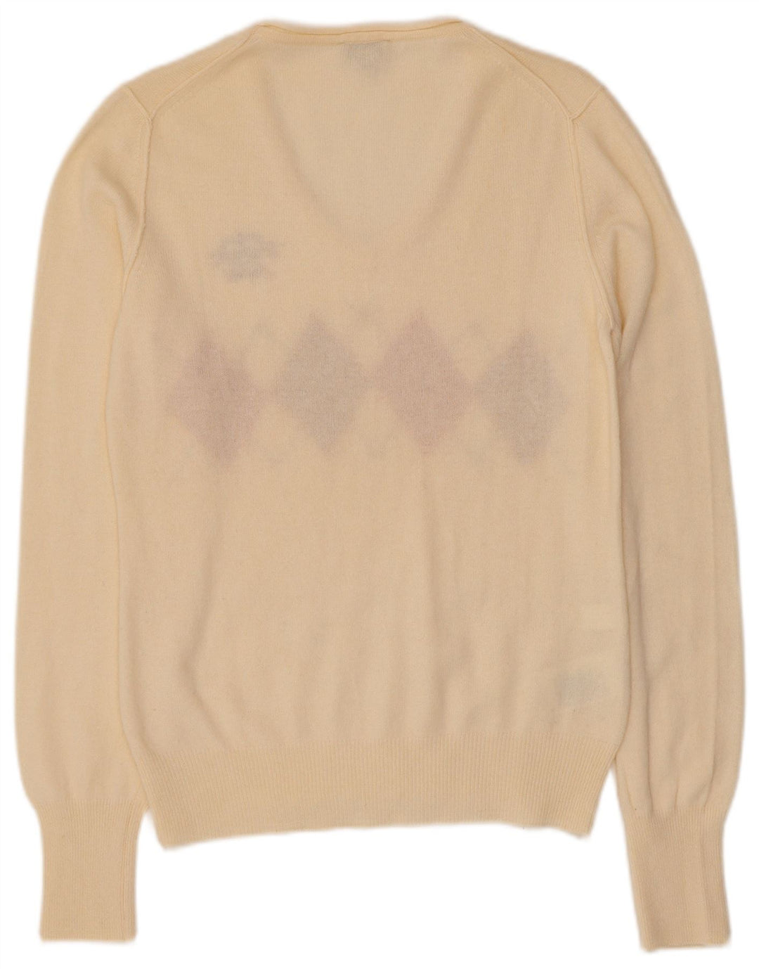 Henry Cottons Damen-Pullover mit V-Ausschnitt IT 46 Large Off White