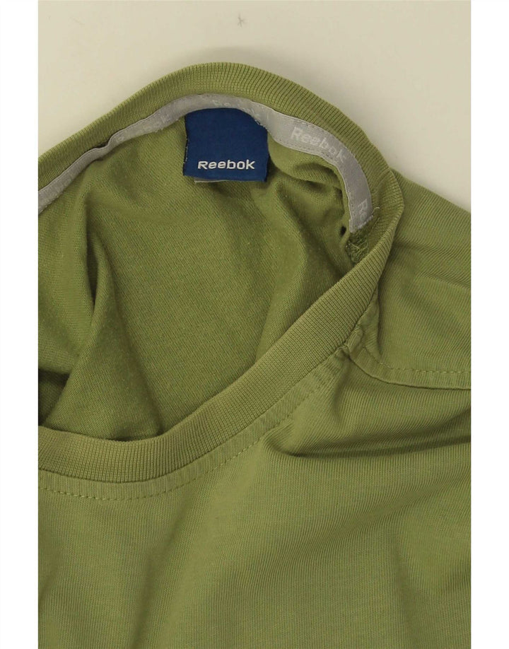 Reebok Herren T-Shirt Top mittelgrüne Baumwolle