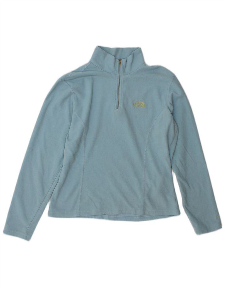 The North Face Damen-Fleecepullover mit Reißverschluss am Hals, UK 10, Größe S, Blau, Polyester