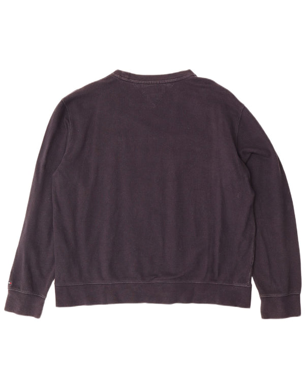 TOMMY HILFIGER Herren Grafik Sweatshirt Pullover 2XL Marineblau Baumwolle