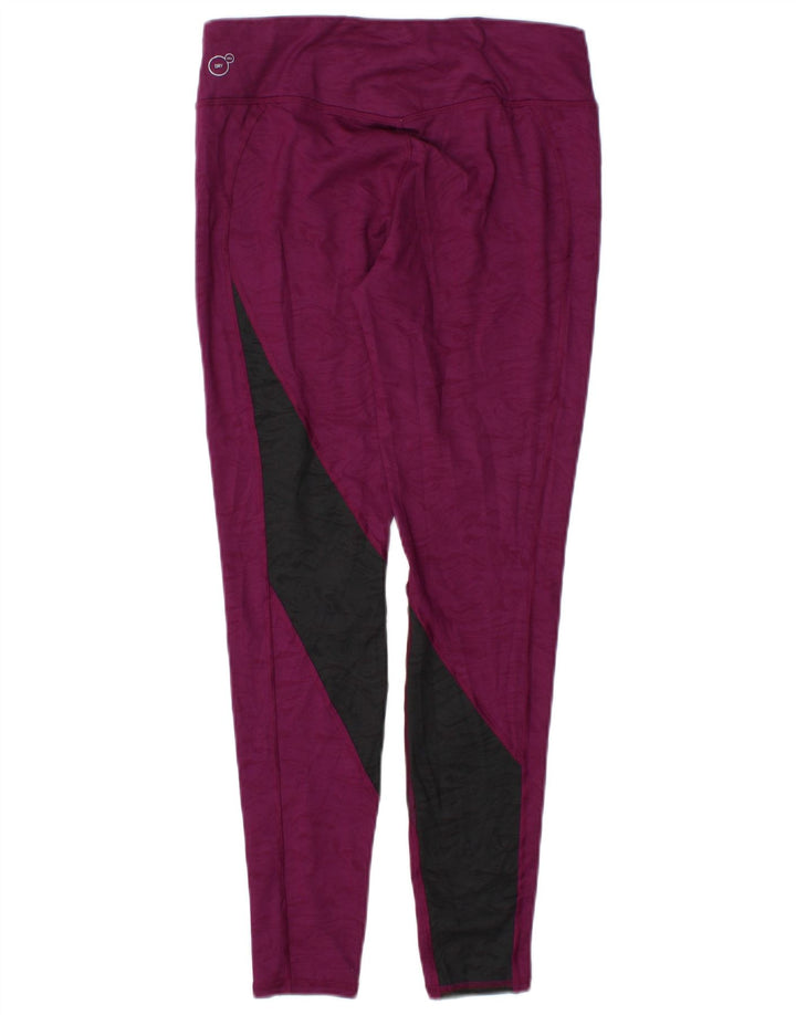 Puma Damen Leggings UK 12 Mittellila Farbblock