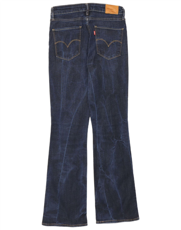 Levi's Damen 725 High Rise Bootcut Jeans W29 L30 Marineblaues Lyocell