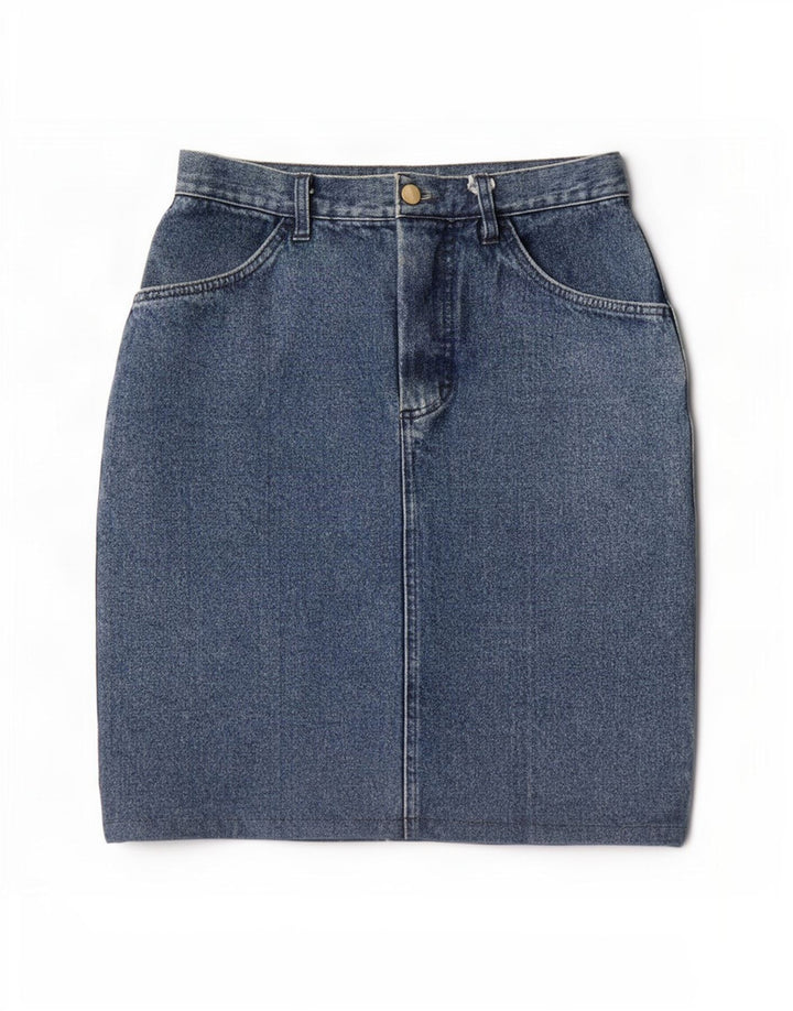 Iber Damen Jeansrock W28 Mittelblau