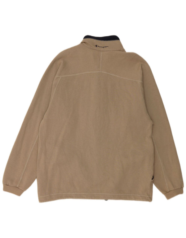 Champion Herren-Trainingsanzugoberteil aus Baumwolle in Mittelbeige