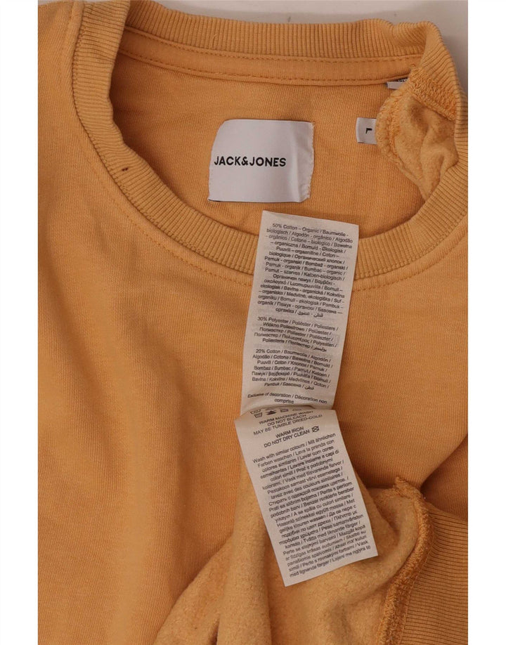Jack & Jones Herren-Sweatshirt, Pullover, Größe L, Orange, Baumwolle