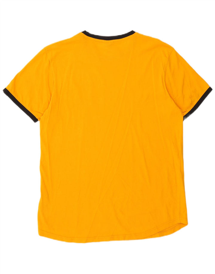 Ellesse Herren-T-Shirt mit Grafik, groß, orange, Baumwolle