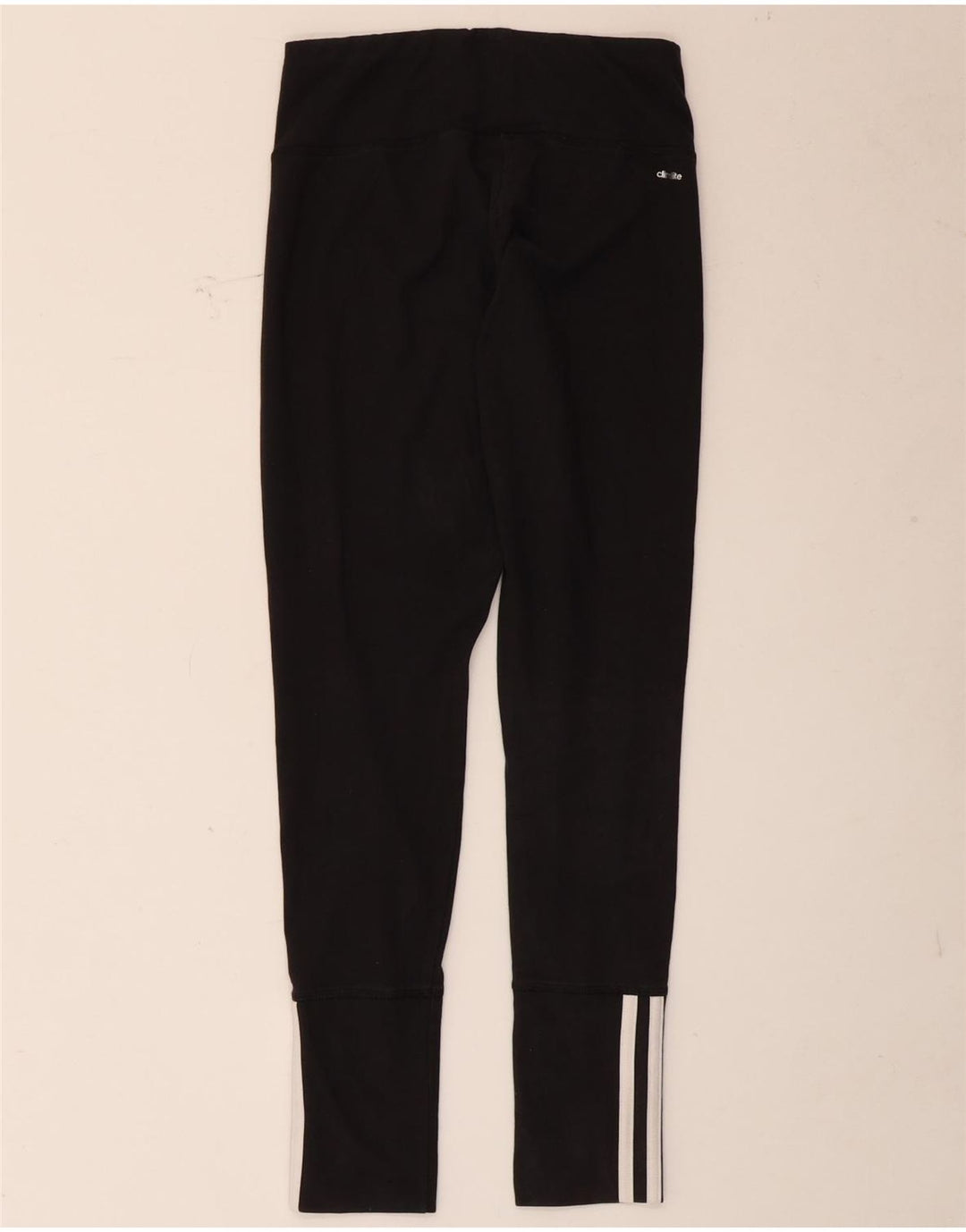 Adidas Damen Climalite Leggings UK 8/10 Small Schwarz Baumwolle