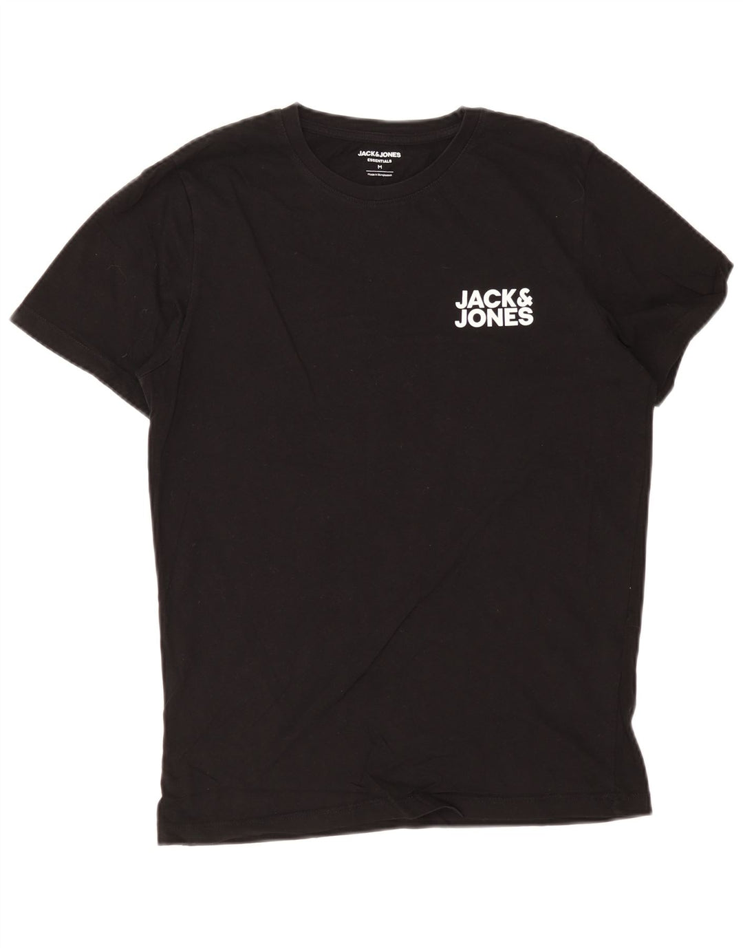 Jack & Jones Herren T-Shirt Top Medium Schwarz Baumwolle