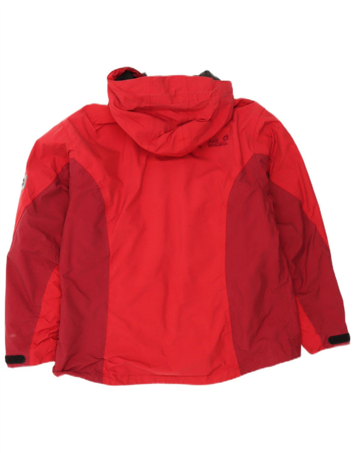 Jack Wolfskin Damen Windjacke UK 14/16 Large Red Colourblock