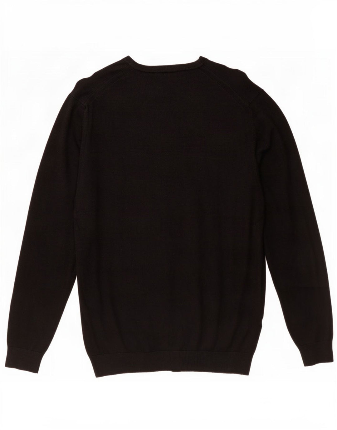 Zara Herren-Pullover mit Rundhalsausschnitt, Größe L, Schwarz