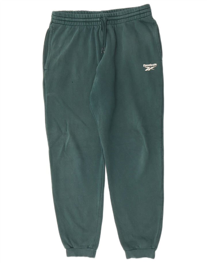Reebok Herren Trainingshose Jogger mittelgrüne Baumwolle