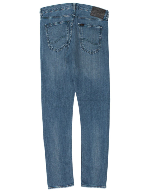 LEE Damen Luke Slim Jeans W30 L29 Blaue Baumwolle