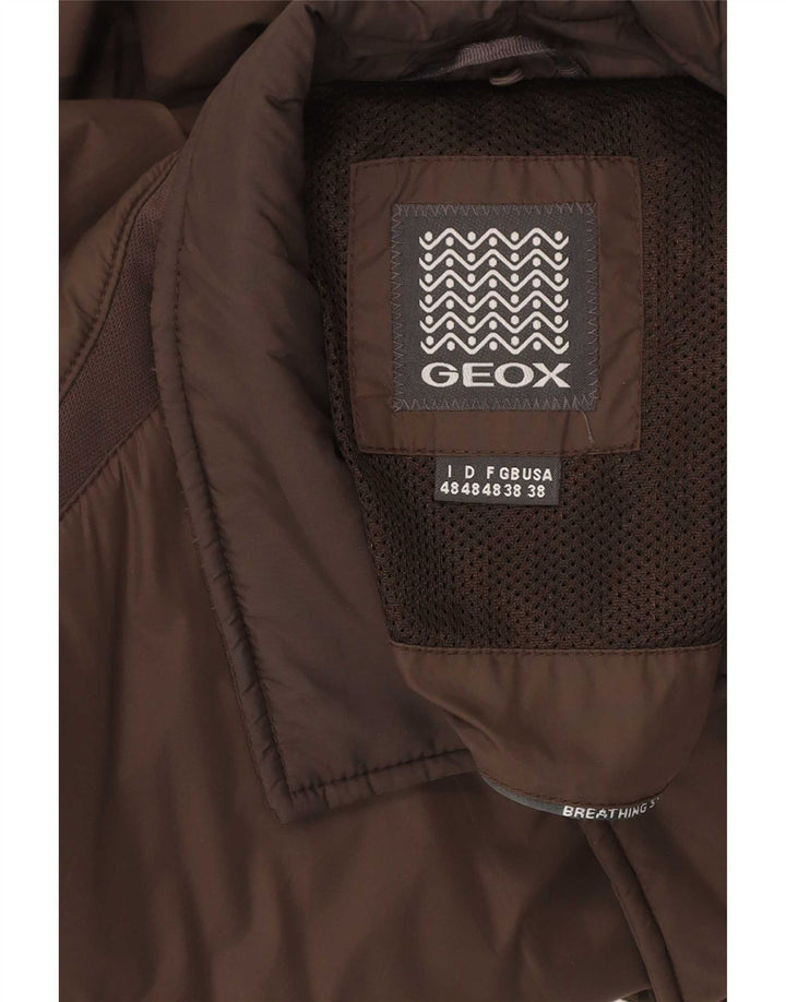 Geox Herren Regular Fit Wattierte Jacke UK 38 Mittelbraun