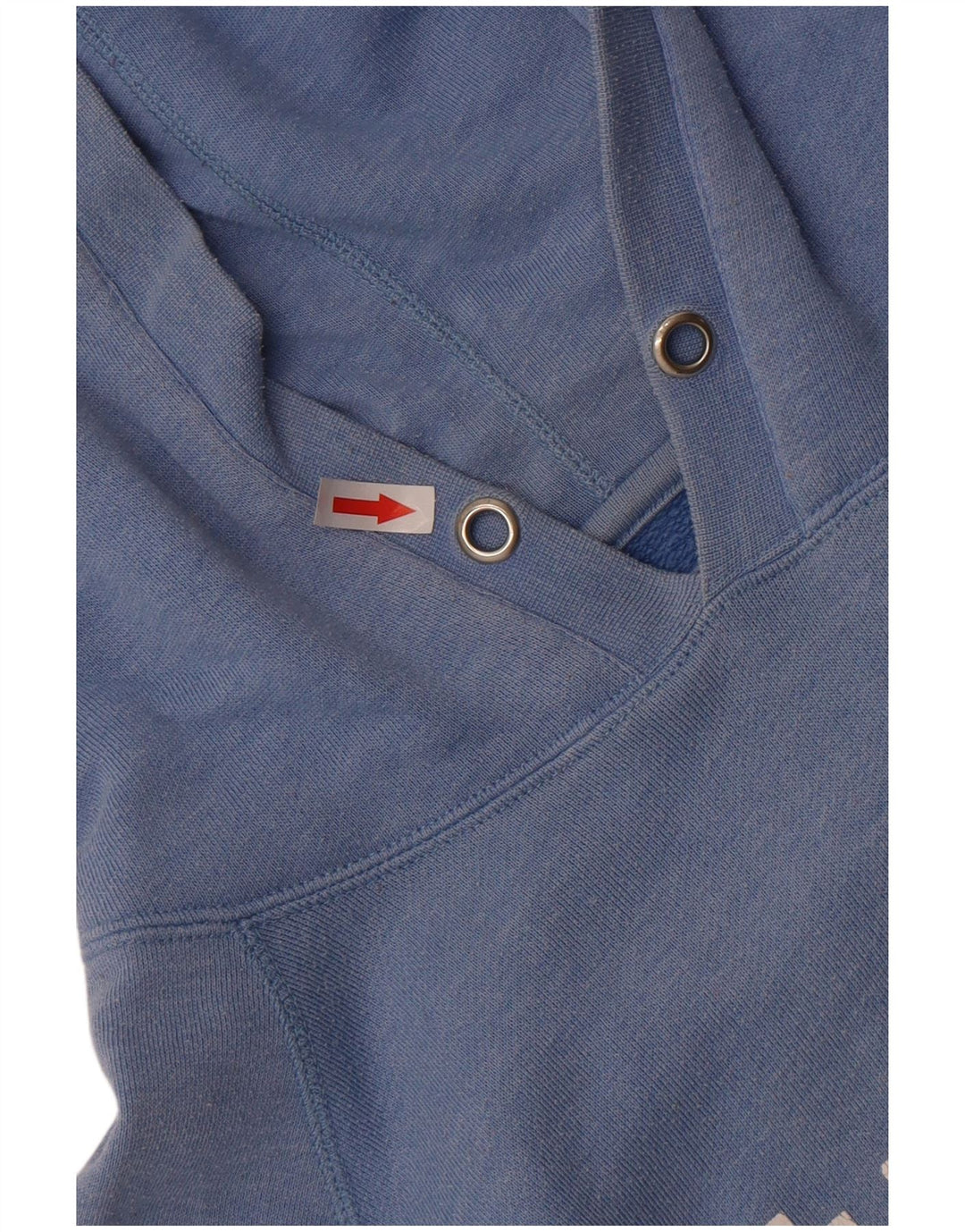 Hurley Damen-Pullover mit übergroßem grafischem Kapuzenpullover, Gr. 10, Größe S, Blau, Baumwolle