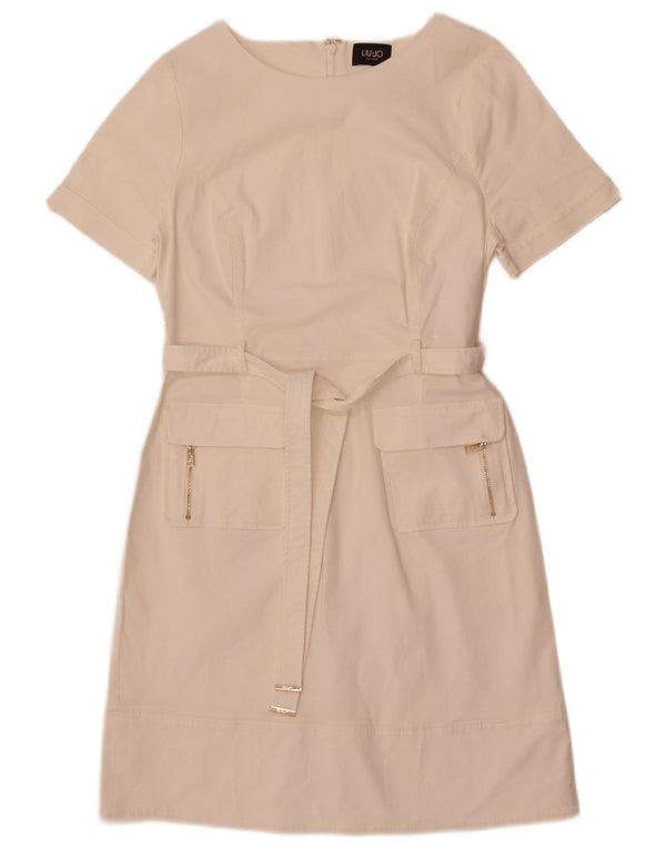 Liu Jo Damen A-Linien-Kleid IT 46 Large Weiß