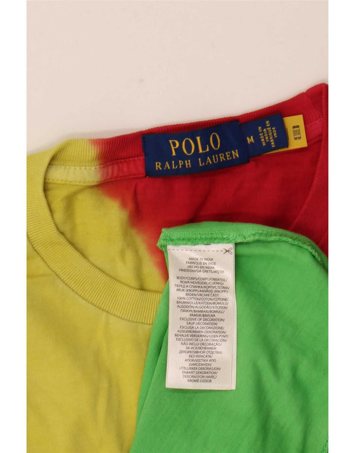 Polo Ralph Lauren Herren-T-Shirt, mittelgroß, mehrfarbig, Batik-Baumwolle