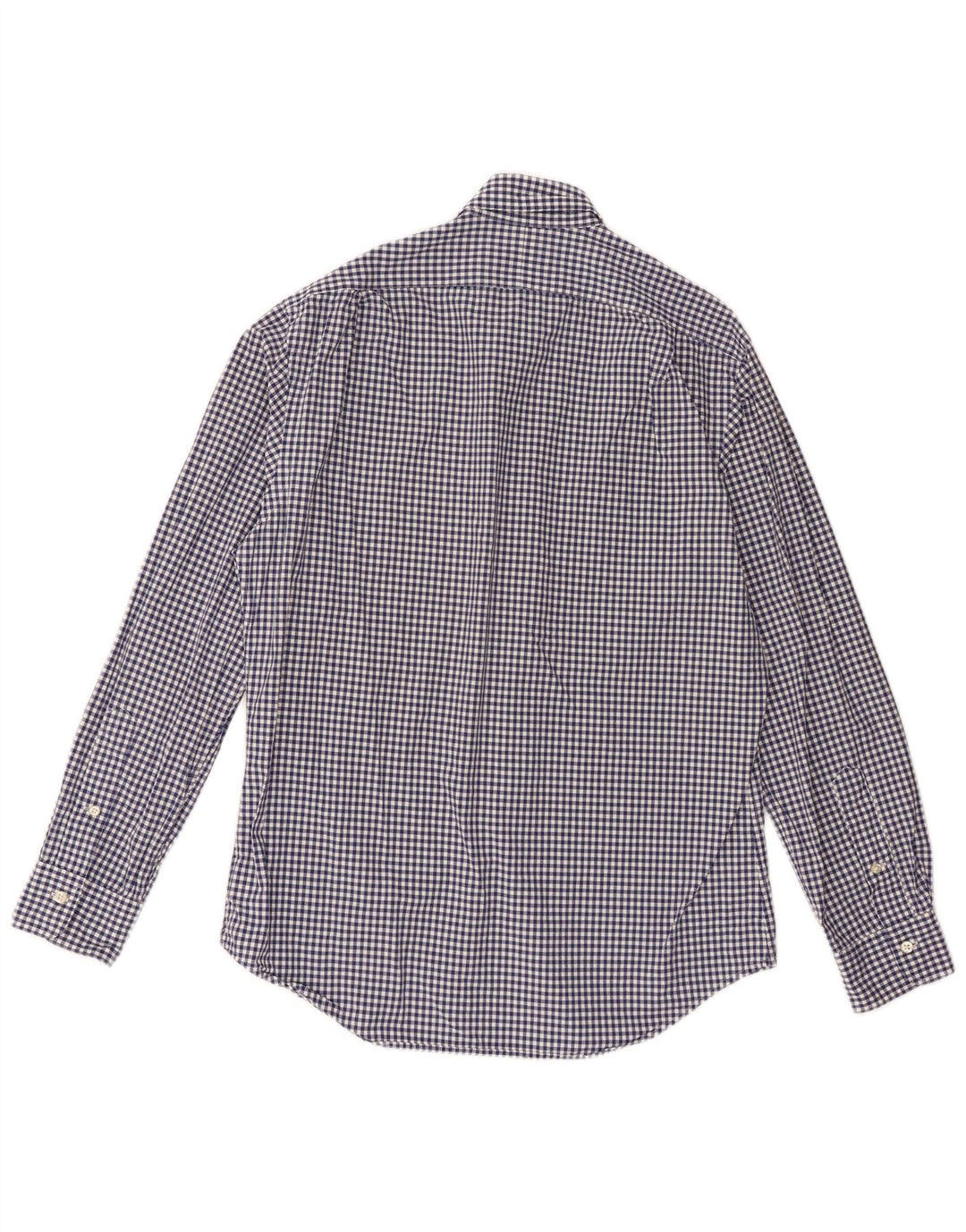 Polo Ralph Lauren Herren-Slim-Fit-Hemd, große blaue Gingham-Baumwolle