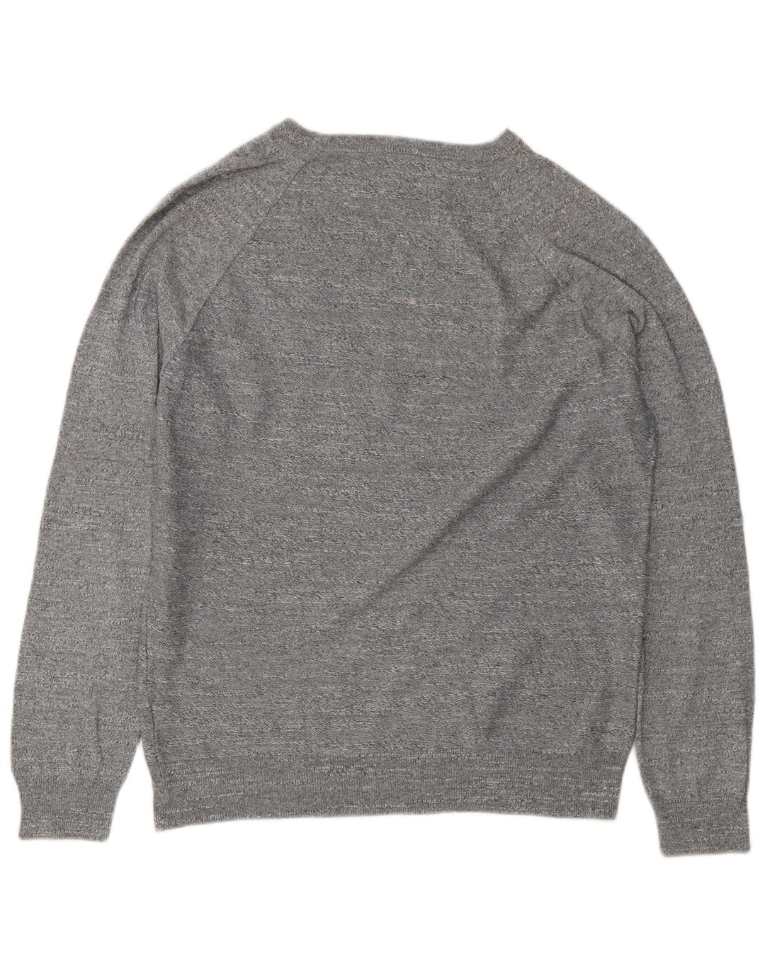 J. Crew Herren-Pullover mit Rundhalsausschnitt, mittelgrau gesprenkelte Baumwolle
