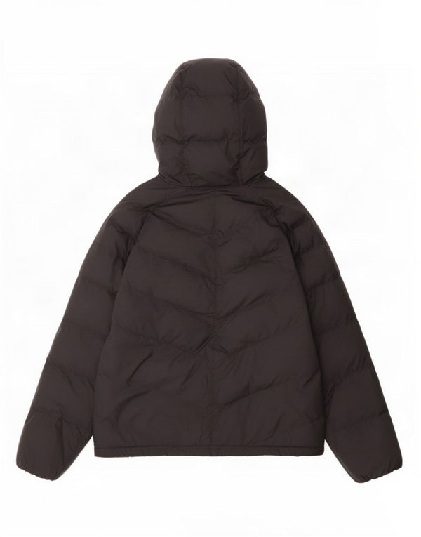 Nike Jungen-Kapuzenjacke, gepolstert, 10–11 Jahre, mittelgroßes schwarzes Polyester