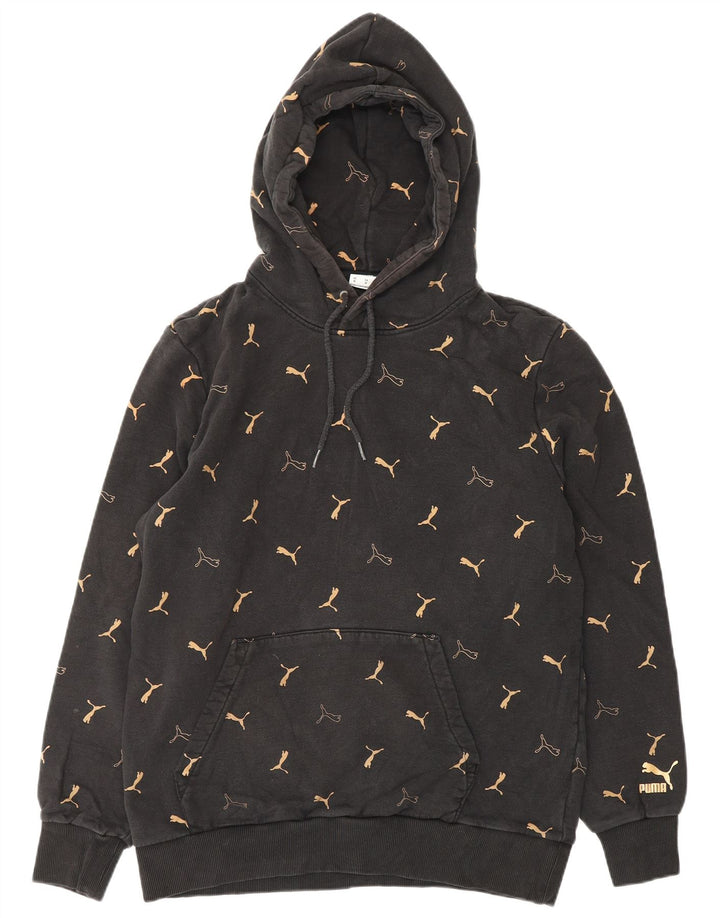 PUMA Herren Graphic Hoodie Pullover Mittelschwarze Baumwolle