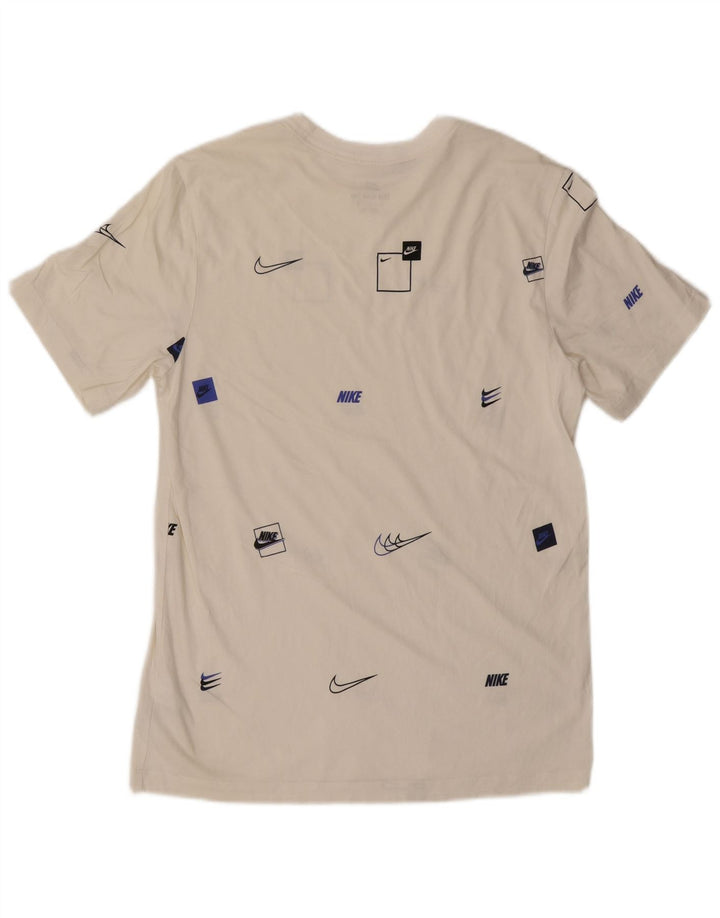 Nike Herren-T-Shirt mit Grafik, mittelweiße Baumwolle