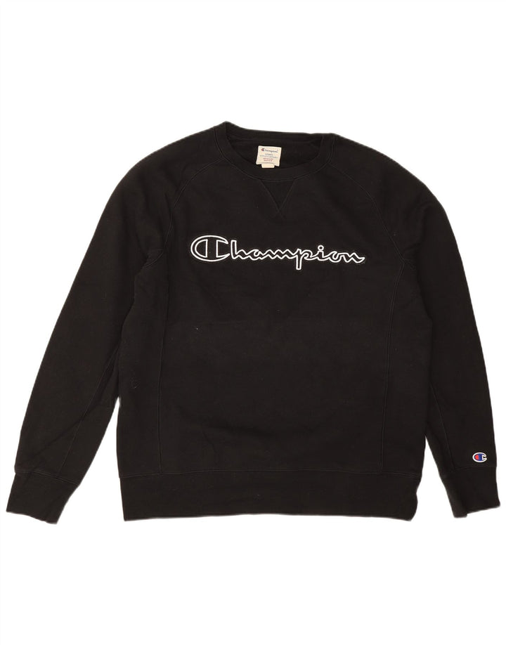 Champion Herren-Sweatshirt mit Grafik, mittelschwarze Baumwolle