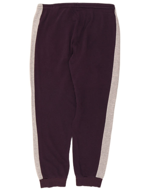 Kappa Damen Trainingshose Jogger UK 20 2XL Lila Colourblock Baumwolle