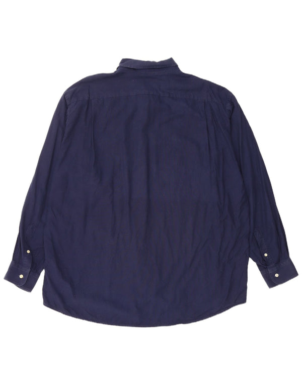 Lacoste Herrenhemd Größe 43 XL Marineblau