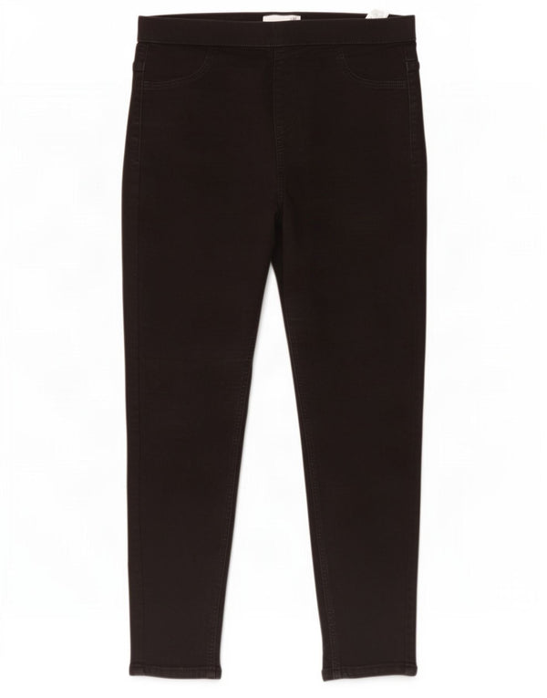Marks & Spencer Damen Jegging-Jeans UK 14 Large W32 L27 Schwarze Baumwolle