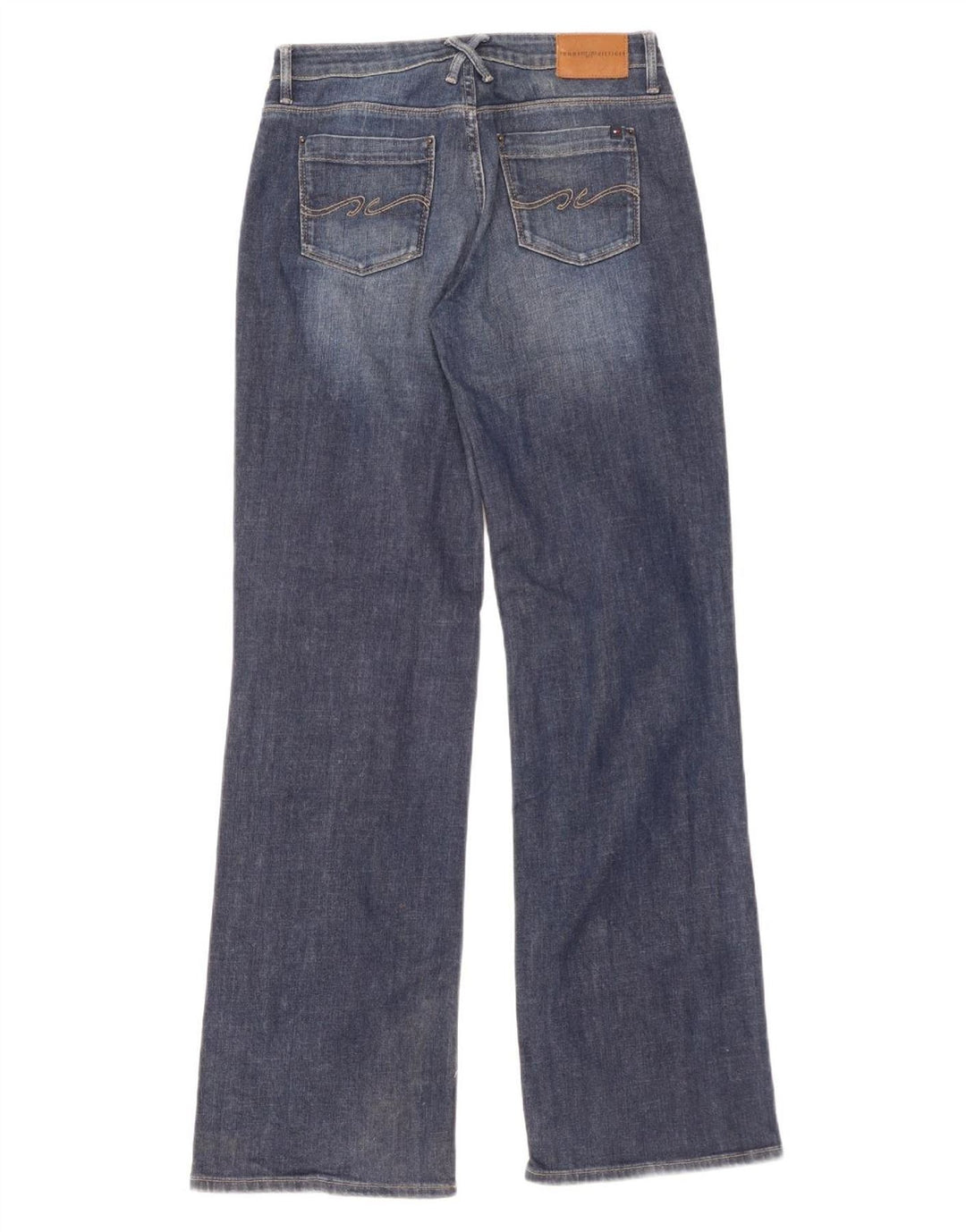 TOMMY HILFIGER Damen Bootcut Jeans W27 L32 Blaue Baumwolle
