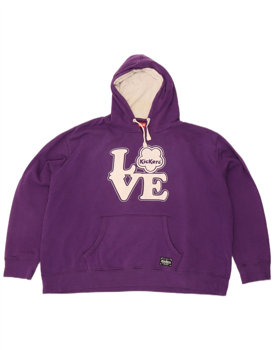 Kickers Herren-Kapuzenpullover mit Grafik, Größe 2XL, Lila