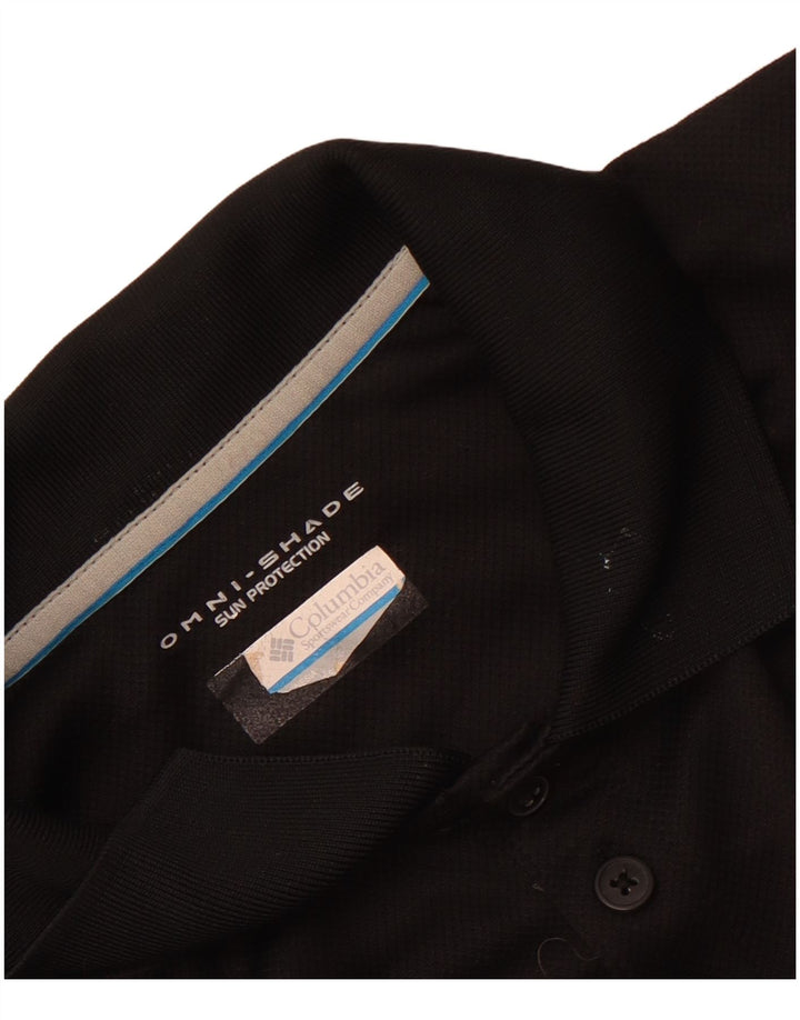 COLUMBIA Herren Omni-Shade Poloshirt Large Schwarz