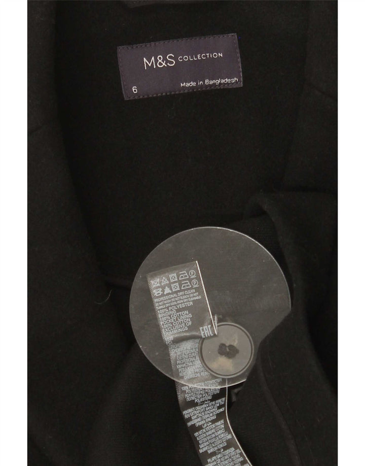 Marks & Spencer Damenmantel UK 6 XS Schwarz Polyester