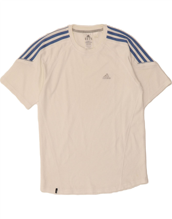 ADIDAS Mens Clima 365 T-Shirt Top Small White Polyester Vintage Adidas and Second-Hand Adidas from Messina Hembry 