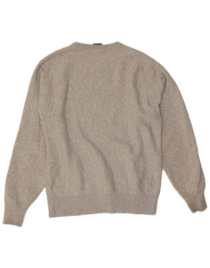 Champion Herren-Sweatshirt-Pullover, klein, grau gefleckte Baumwolle