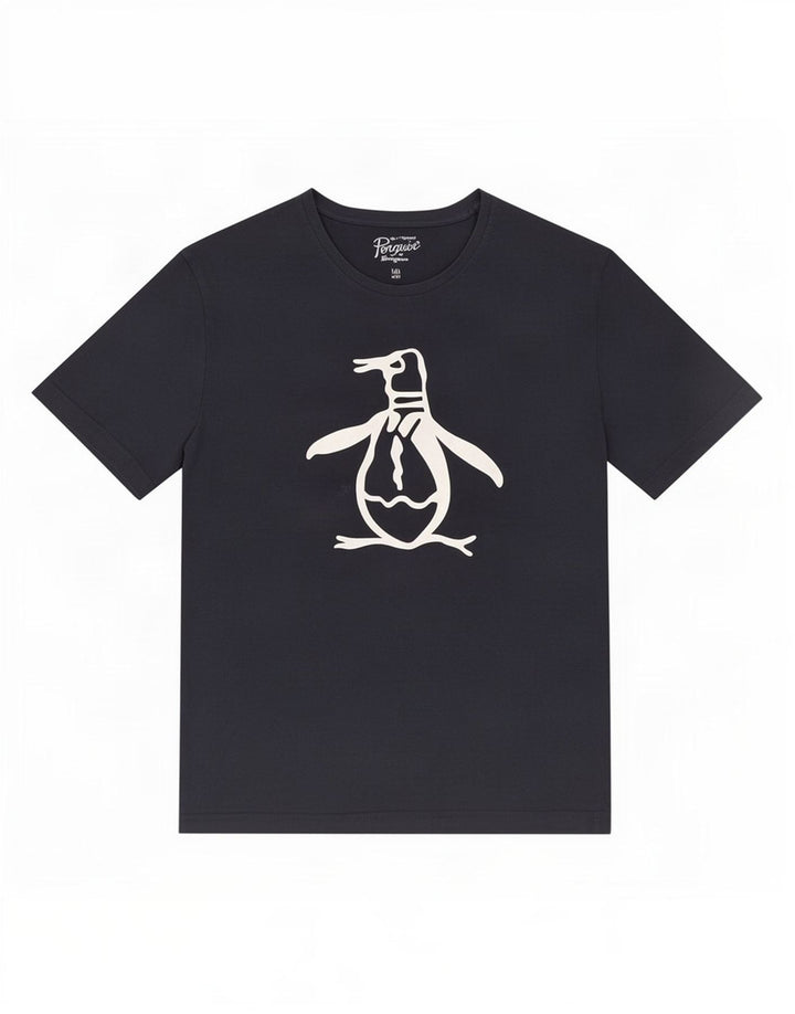 Penguin Herren-T-Shirt mit Grafik, groß, marineblau, Baumwolle