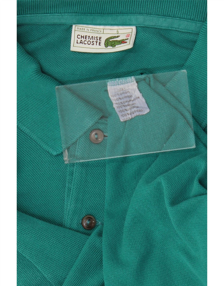 Lacoste Herren Poloshirt Größe 6 XL Grüne Baumwolle