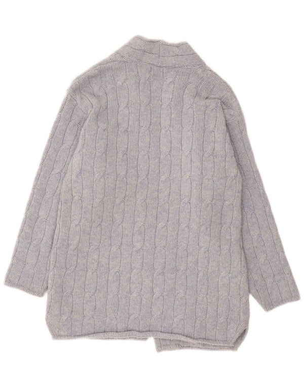 Exquisit Damen-Cardigan-Pullover UK 16 Große blaue Wolle